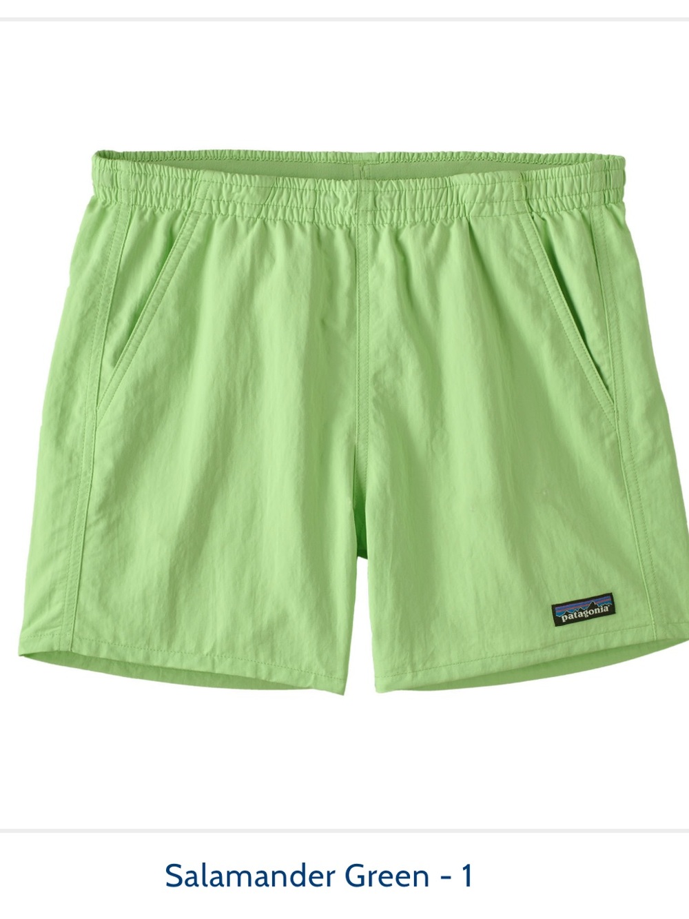 Patagonia Baggies Shorts 5” Salamander Green